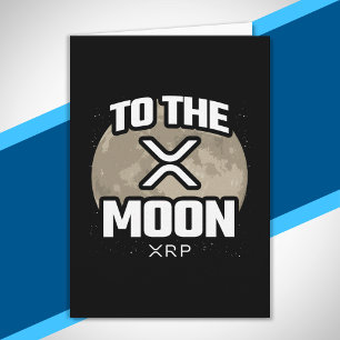 Tarjeta Meme De Cripto - XRP A La Luna - Criptodivisa XRP