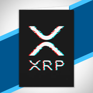 Tarjeta Meme de criptografía de divisa XRP Glitch Cryptocu
