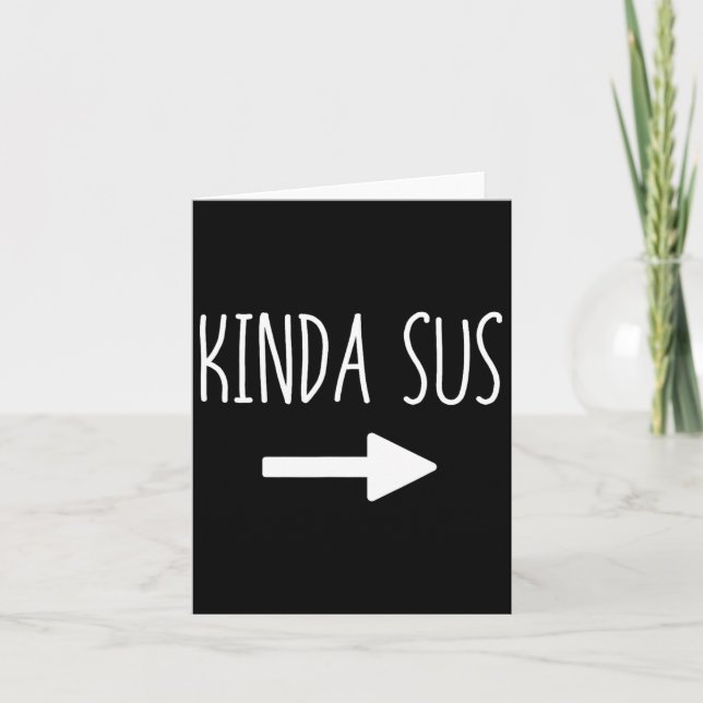 Tarjeta Meme de Kinda Sus Arrow Gaming coincidiendo con Ha (Anverso)