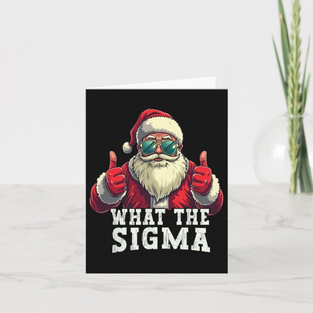 Tarjeta Meme de los Navidades de Sigma Santa Funny Xmas Ri (Anverso)