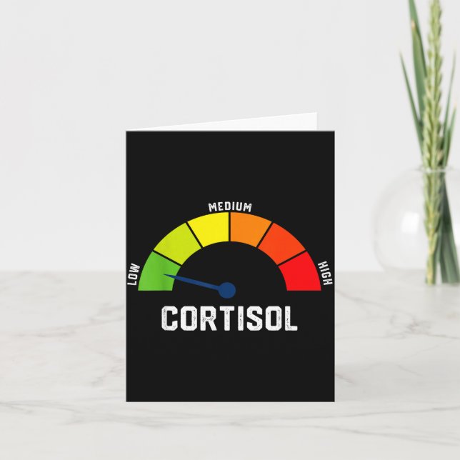 Tarjeta Meme de niveles bajos de cortisol  (Anverso)