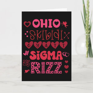 Tarjeta Meme del Día de San Valentín de Ohio Skibidi Gyatt