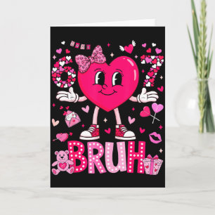 Tarjeta Meme Divertido 67 Seis Siete Bruh Corazón De San V