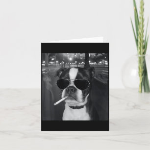 Tarjeta Meme Divertido de Perro Fumando Cigarrillo Meme de