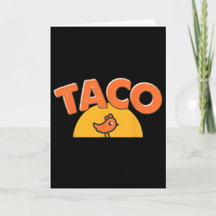 Tarjeta Meme Divertido de Pollo Taco Tendencia Trump Siemp