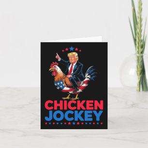 Tarjeta Meme divertido de Trump sobre el jockey sobre poll