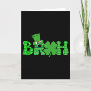 Tarjeta Meme Divertido Día de San Patricio Trébol Irlandés