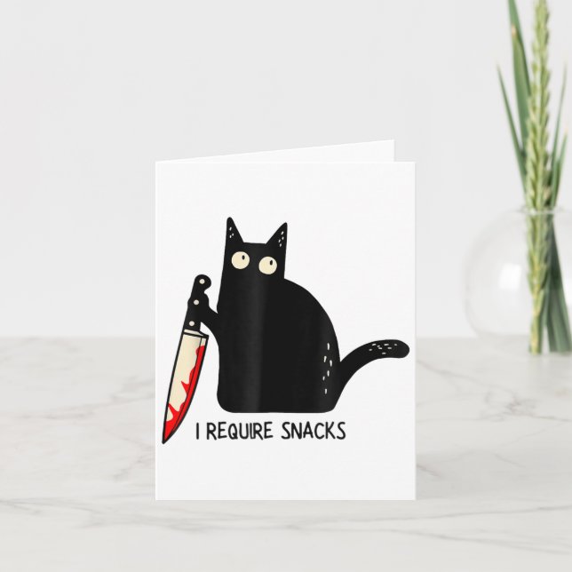 Tarjeta Meme divertido para gatos que necesito que los ref (Anverso)