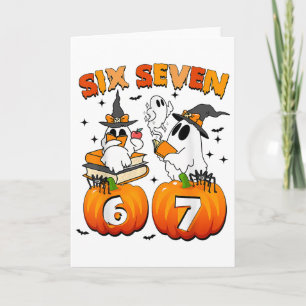 Tarjeta Meme Embrujado 67 Seis Siete 6-7 Chiste Divertido 