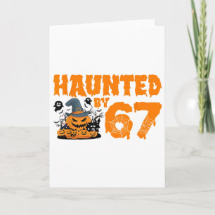 Tarjeta Meme Embrujado 67 Seis Siete 6-7 Chiste Divertido 