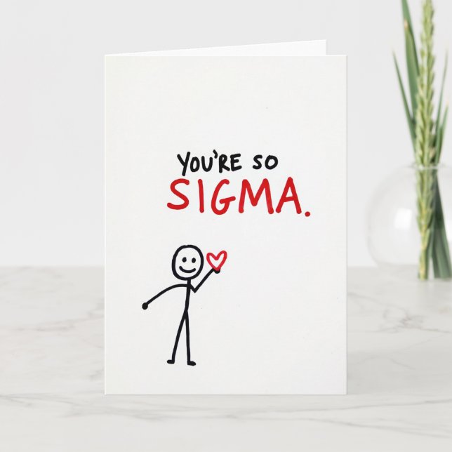 Tarjeta Meme Eres Tan Sigma (Anverso)