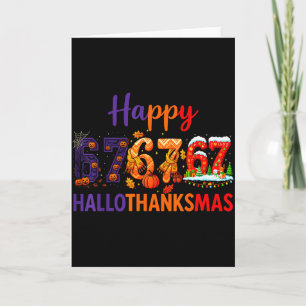 Tarjeta Meme Hugvyn Seis Siete 67 Hallothanksmas Halloween