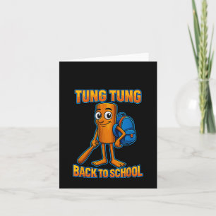 Tarjeta Meme infantil Tung Tung Sahur Italiano Brainrot De