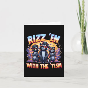 Tarjeta Meme Racoon Autista Rizz Em Con El Autismo Del Tis
