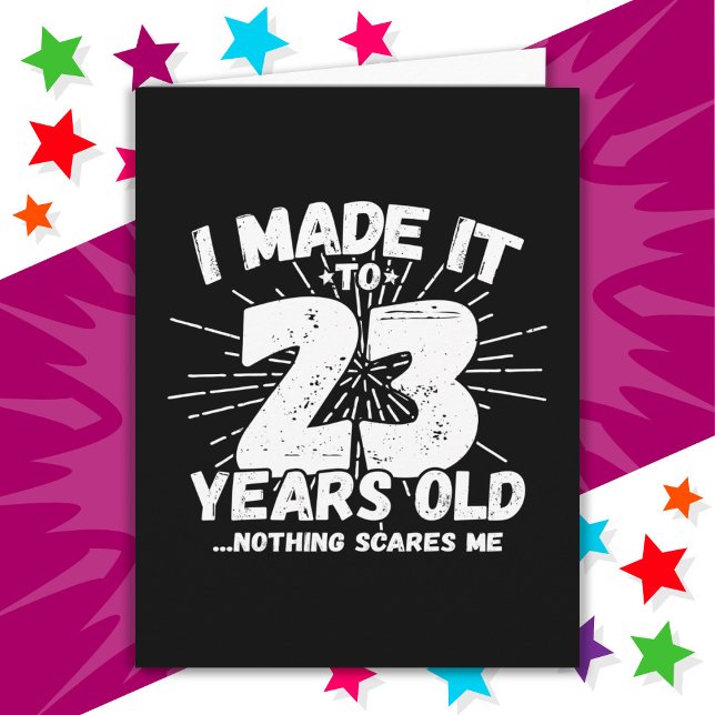Tarjeta Meme sarcástico de 23 años de edad gracioso cumple (Subido por el creador)
