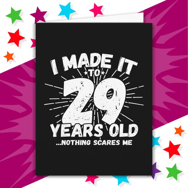 Tarjeta Meme sarcástico de 29 años de edad gracioso cumple (Subido por el creador)