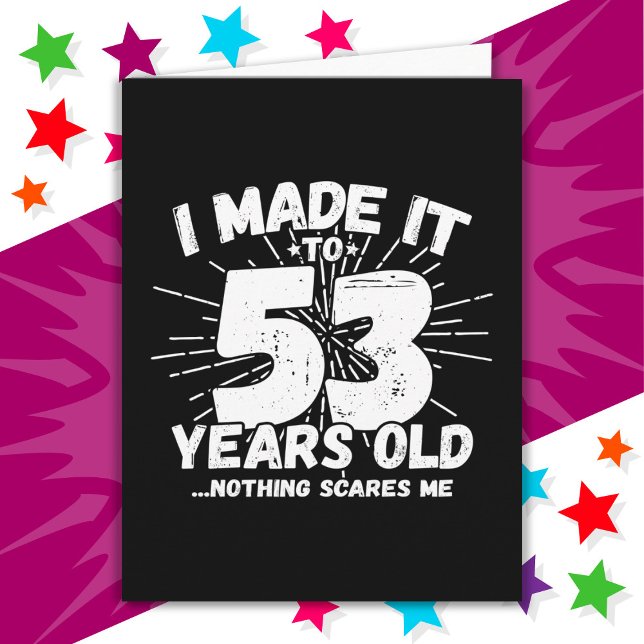 Tarjeta Meme sarcástico de 53 años Funny cumpleaños número (Subido por el creador)