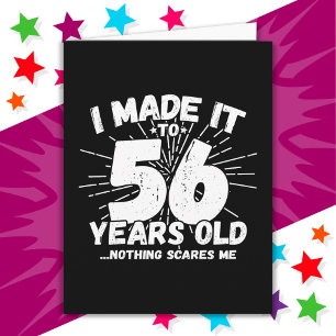 Tarjeta Meme sarcástico de 56 años de antigüedad: 56º cump