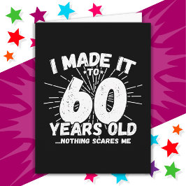 Tarjeta Meme sarcástico de 60 años de antigüedad Gracioso 