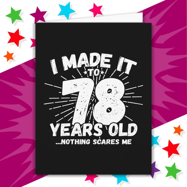 Tarjeta Meme sarcástico de 78 años de edad gracioso 78 cum (Subido por el creador)