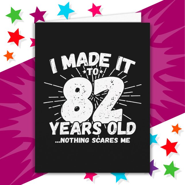 Tarjeta Meme sarcástico de 82 años Gracioso cumpleaños 82 (Subido por el creador)