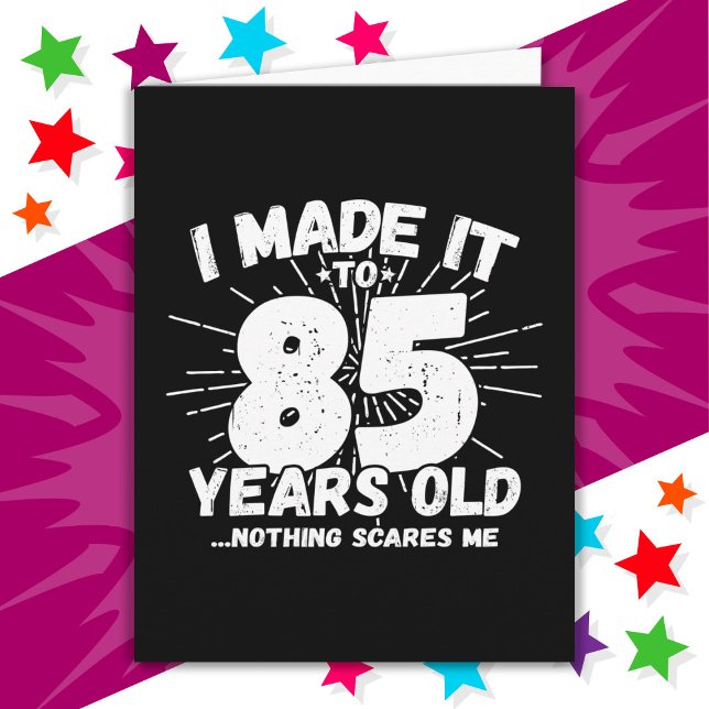 Tarjeta Meme sarcástico de 85 años Gracioso cumpleaños 85 (Subido por el creador)