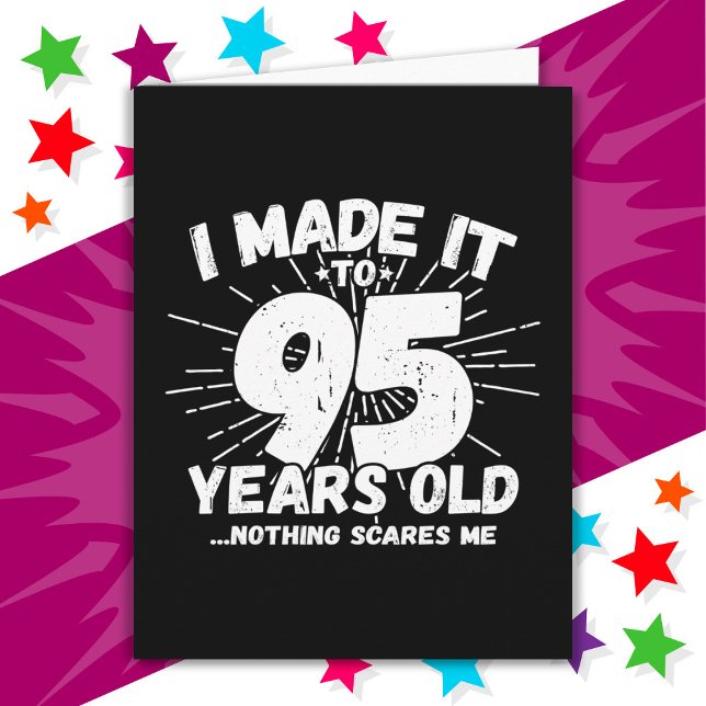 Tarjeta Meme sarcástico de 95 años Gracioso cumpleaños 95 (Subido por el creador)