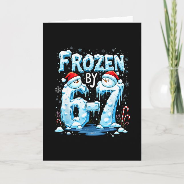 Tarjeta Meme Seis Siete Frozen 6 Número 67 (Anverso)
