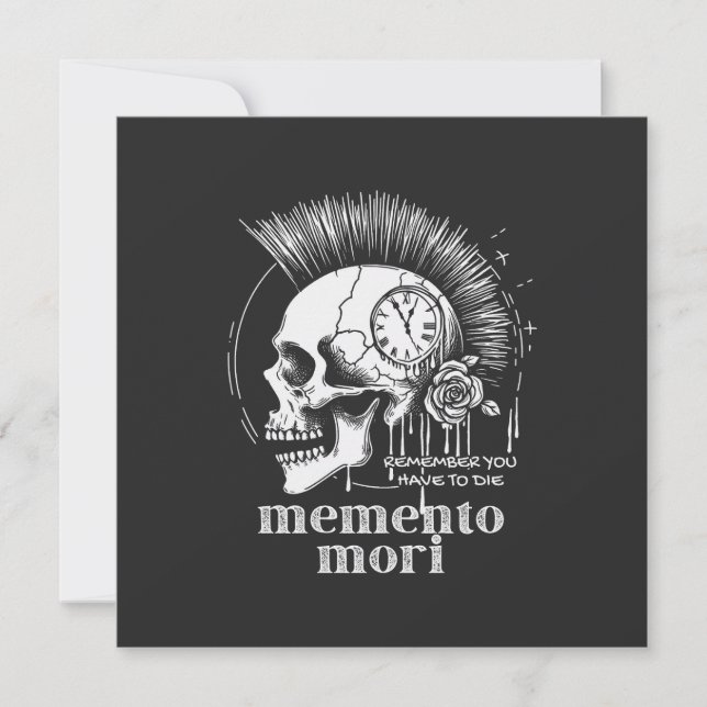 Tarjeta Memento Mori (Anverso)