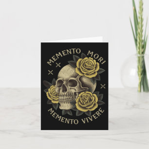 Tarjeta Memento Mori Memento Vivere _ Filosofía & amp; Lat