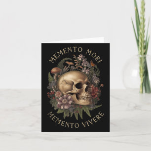 Tarjeta Memento Mori Memento Vivere _ Filosofía & amp; Lat