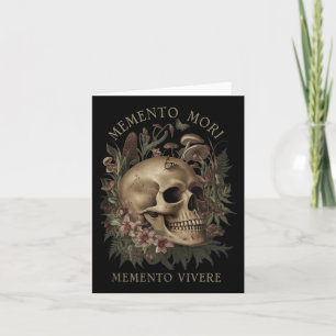 Tarjeta Memento Mori Memento Vivere _ Filosofía & amp; Lat