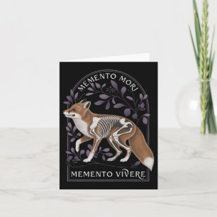 Tarjeta Memento Mori Memento Vivere _ Filosofía & amp; Lat