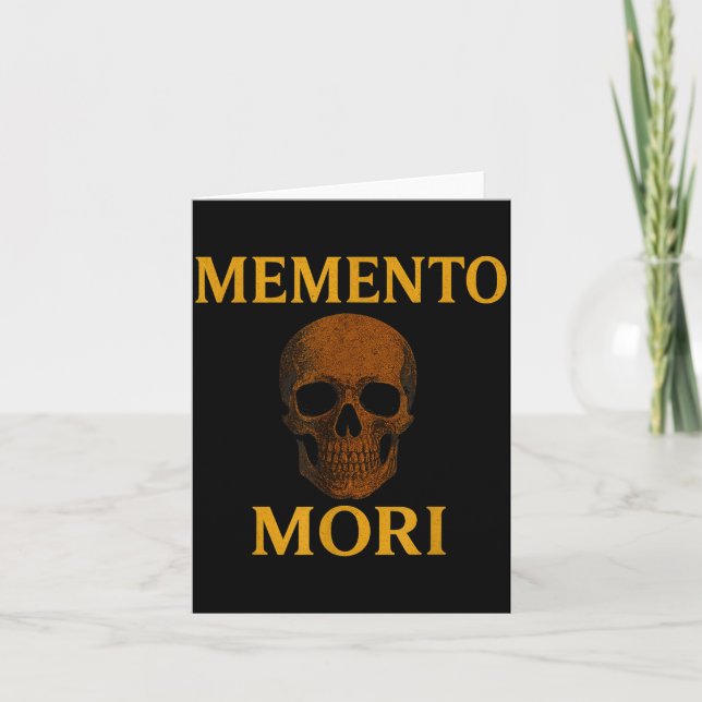 Tarjeta Memento Mori Philosophy Stoicism Quote  (Anverso)