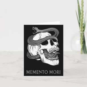 Tarjeta Memento Mori Stoic Latin Stoicism Philosophem