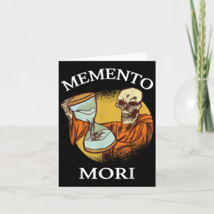 Tarjeta Memento Mori Stoic Latin Stoicism Philosophem