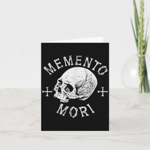 Tarjeta Memento Mori Stoic Recuerda Los Huesos De La Muert