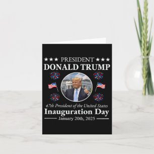 Tarjeta Memorándum de la inauguración del presidente Donal