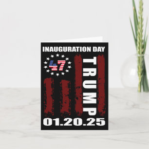 Tarjeta Memorándum de la inauguración del presidente Donal