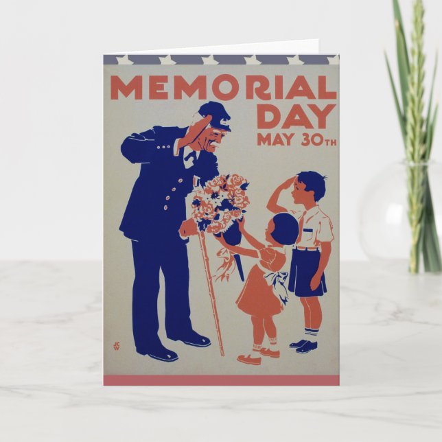 Tarjeta Memorial Day (Anverso)