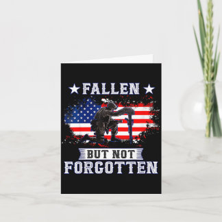 Tarjeta Memorial day 2021 fallen not forgotten american Me