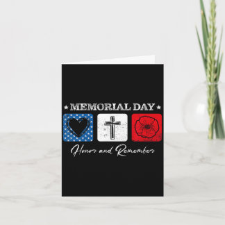 Tarjeta Memorial day 2022 veterans day usa flag red poppy 