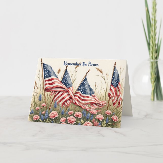 Tarjeta Memorial Day Card for a Persons Son (Anverso)