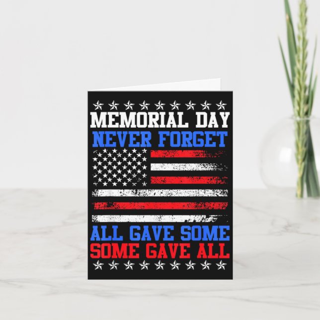 Tarjeta Memorial day never forget usa world trade center a (Anverso)