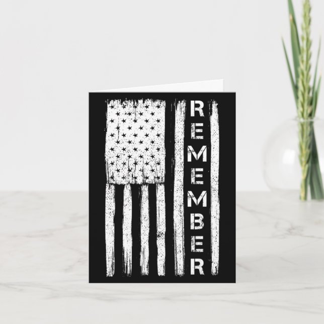 Tarjeta Memorial day patriotic remember 3 Memorial day pat (Anverso)