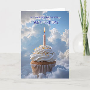 Tarjeta Memorial de cumpleaños para hijo fallecido