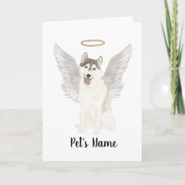 Tarjeta Memorial de la simpatía de Husky