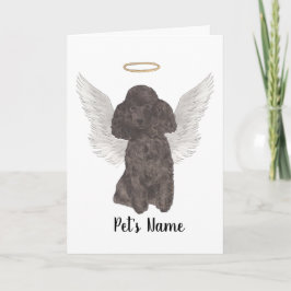 Tarjeta Memorial de la simpatía por el perro negro
