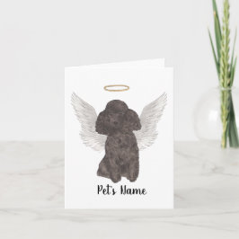 Tarjeta Memorial de la simpatía por el perro negro