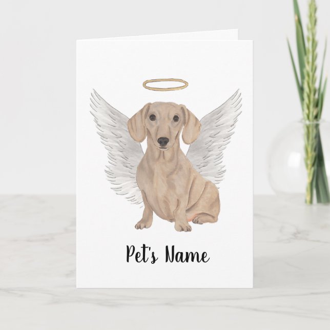 Tarjeta Memorial de la solidaridad con Dachshund (Anverso)